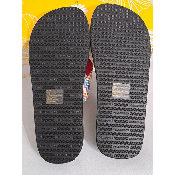 Yellowbox Flip Flops "Paige" Multicolor Chevron Pattern Women's Size 10 M NIB - Picture 6 of 8